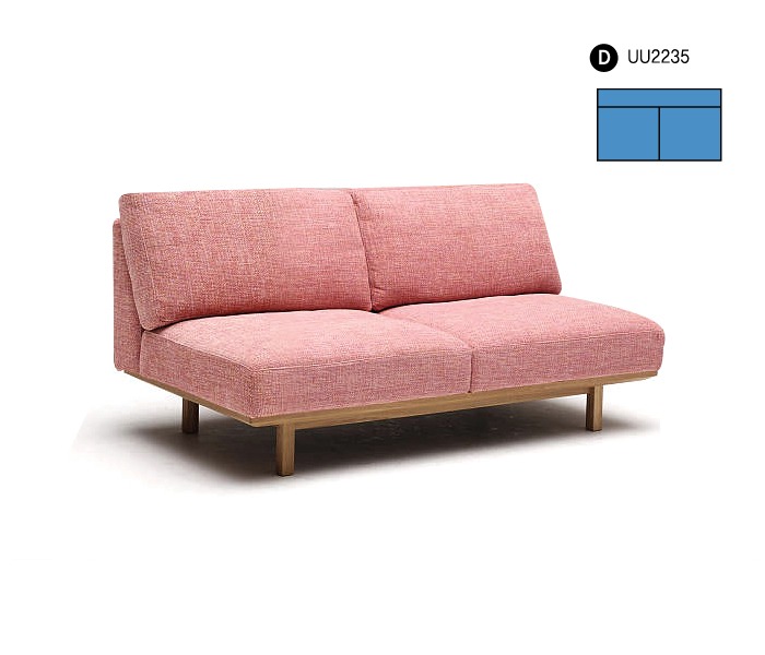 [Karimoku] UU22 sofa : (D)armless sofa