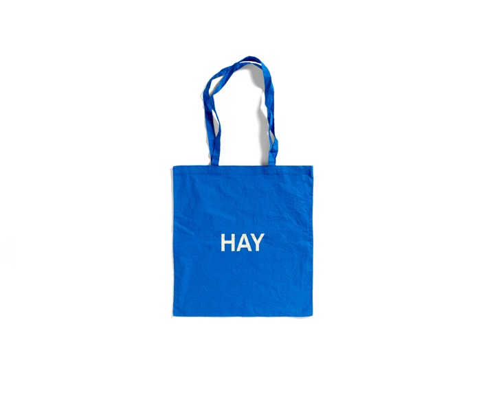 헤이 에코백(토트백) 스카이 블루 + 레드(화이트) 로고 / HAY Blue Tote Bag Sky blue + Red (White) logo*
